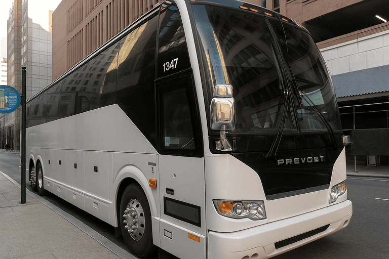 a Charter Bus Rental Wichita Falls coach bus
